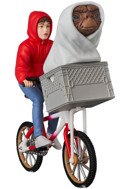 MEDICOM TOY UDF系列《E.T.外星人》E.T.與埃利奧特 with腳踏車