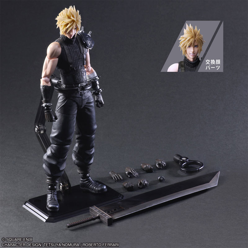 PLAY ARTS 改『FFVII:REBIRTH 克勞德・史特萊夫』人氣主角替換新規表情零件再登場!