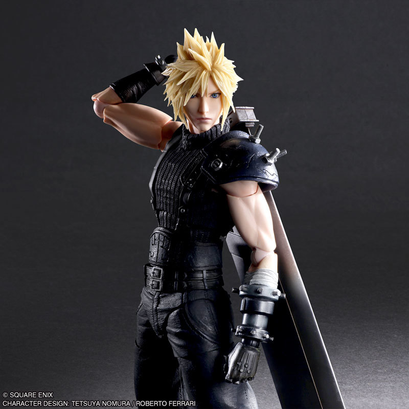PLAY ARTS 改『FFVII:REBIRTH 克勞德・史特萊夫』人氣主角替換新規表情零件再登場!
