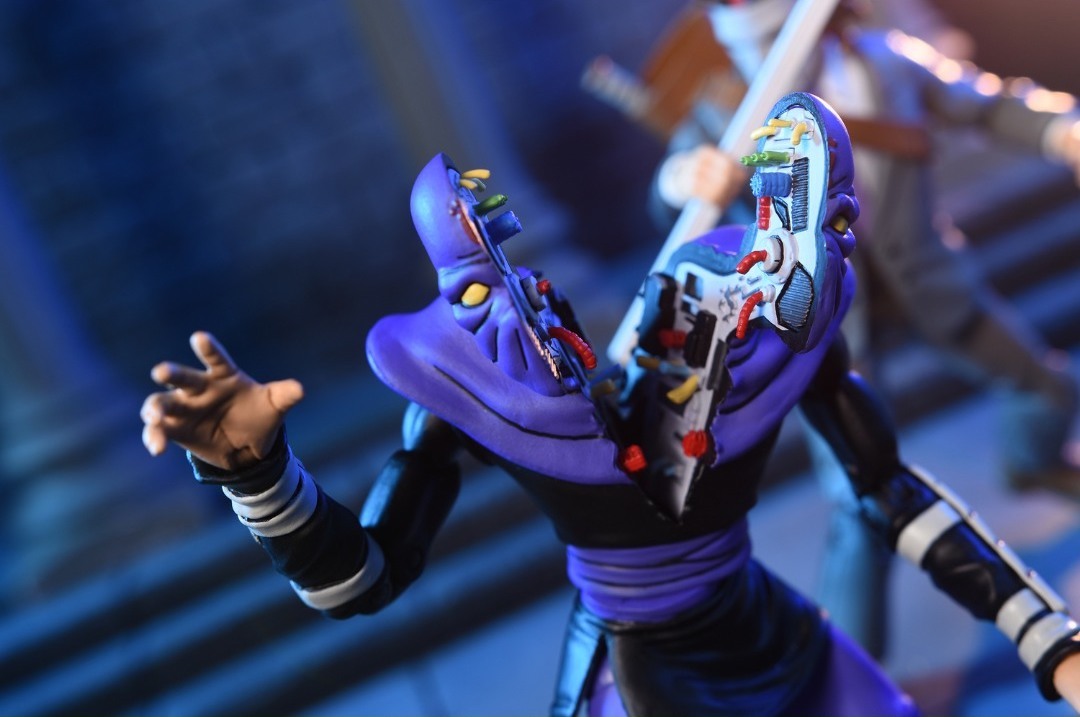NECA『《忍者龜》卡通版 商務西裝凱西·瓊斯與被劈開的腳族士兵』7 吋可動人偶雙人組合包