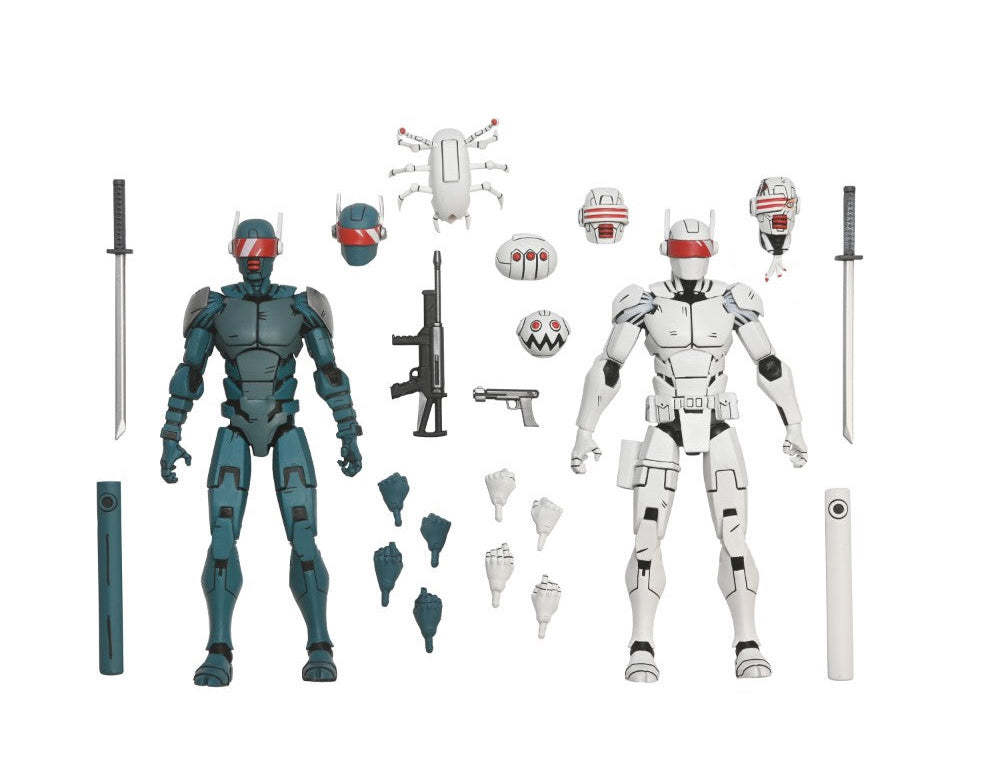 NECA『《忍者龜:最後的浪人》巡邏忍者機器士兵(Synja Patrol Bot)』7 吋可動人偶雙人組合包