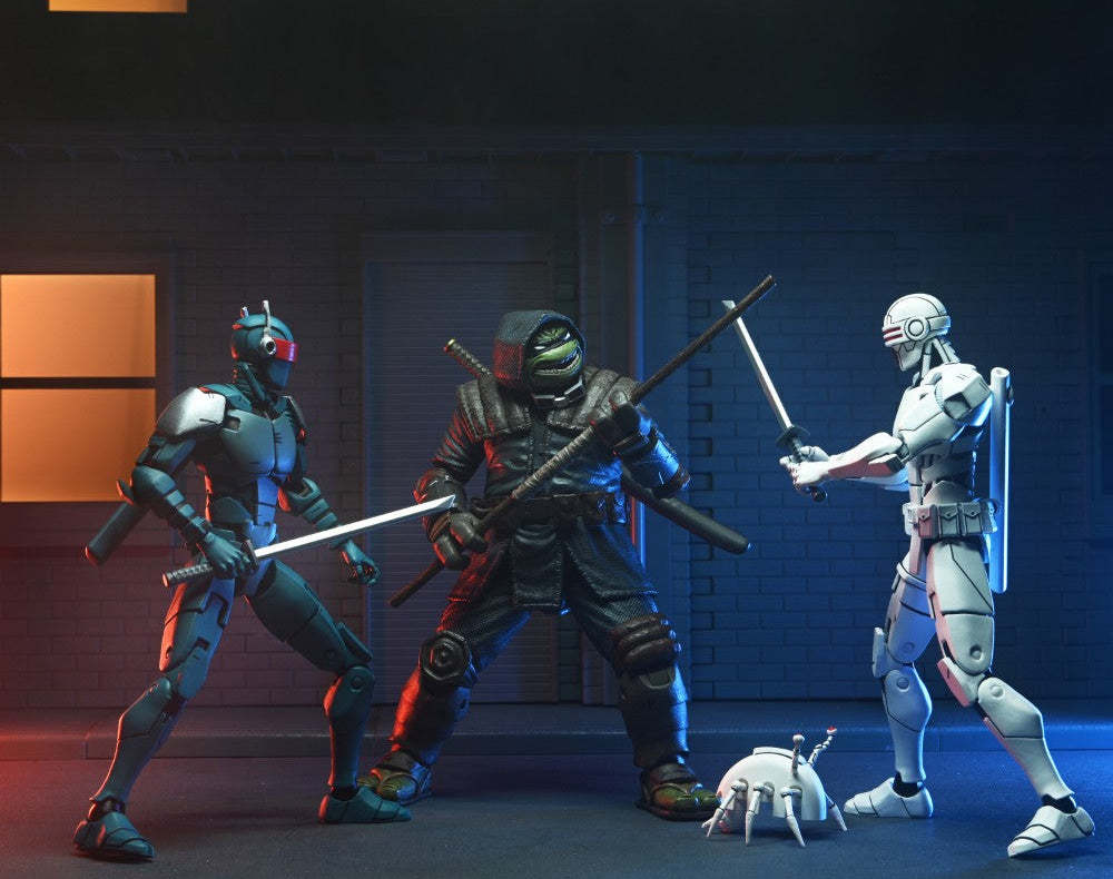 NECA『《忍者龜:最後的浪人》巡邏忍者機器士兵(Synja Patrol Bot)』7 吋可動人偶雙人組合包