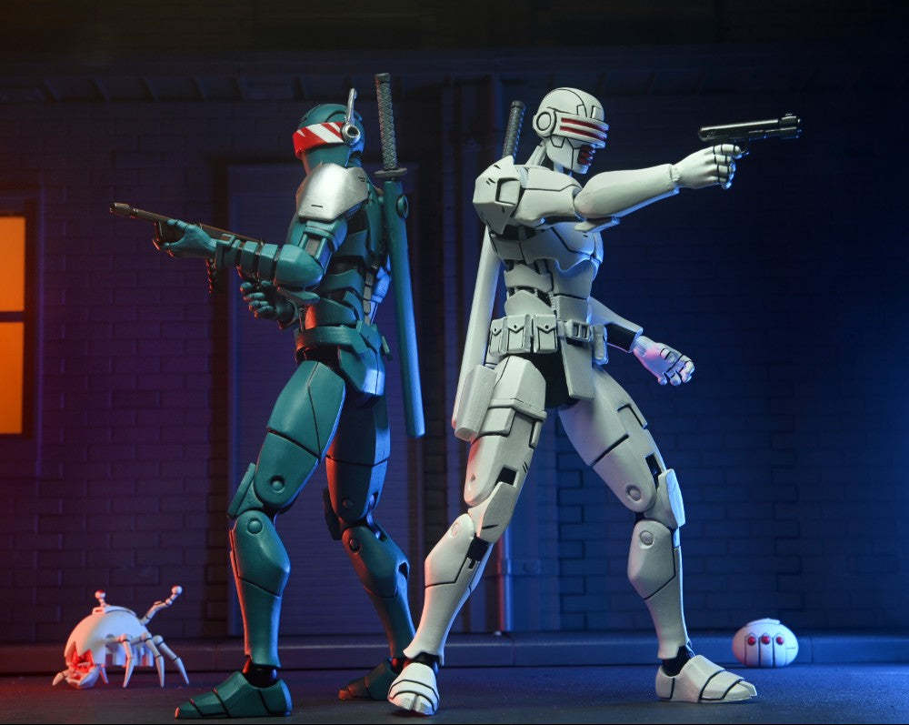 NECA『《忍者龜:最後的浪人》巡邏忍者機器士兵(Synja Patrol Bot)』7 吋可動人偶雙人組合包