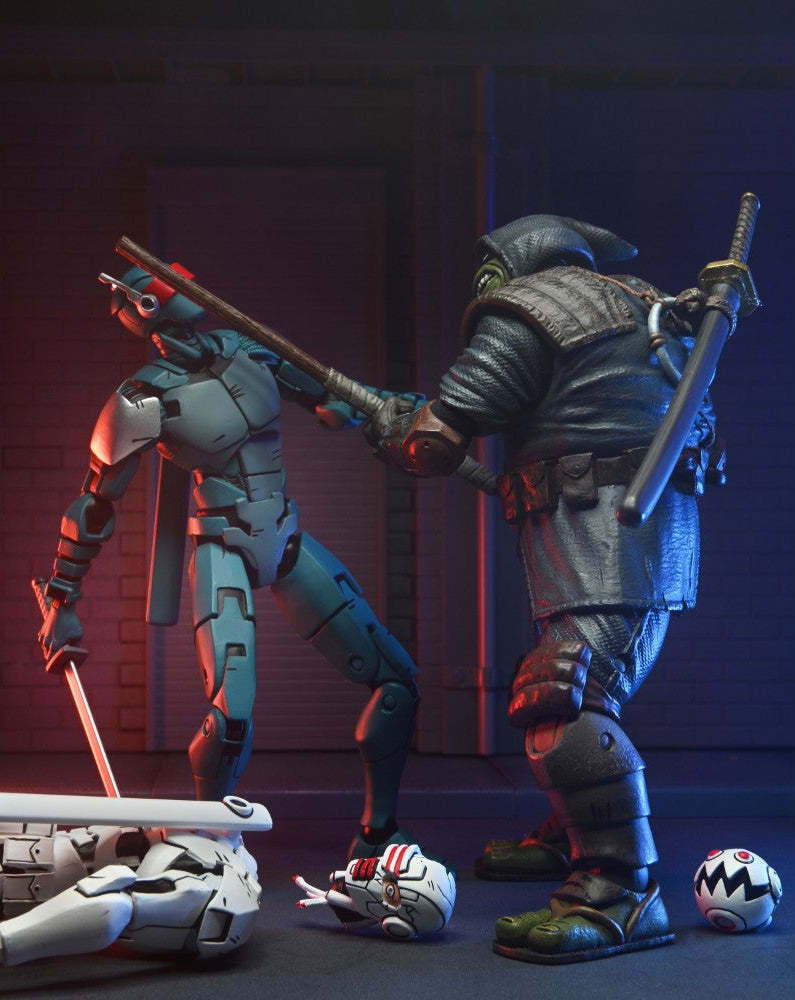 NECA『《忍者龜:最後的浪人》巡邏忍者機器士兵(Synja Patrol Bot)』7 吋可動人偶雙人組合包