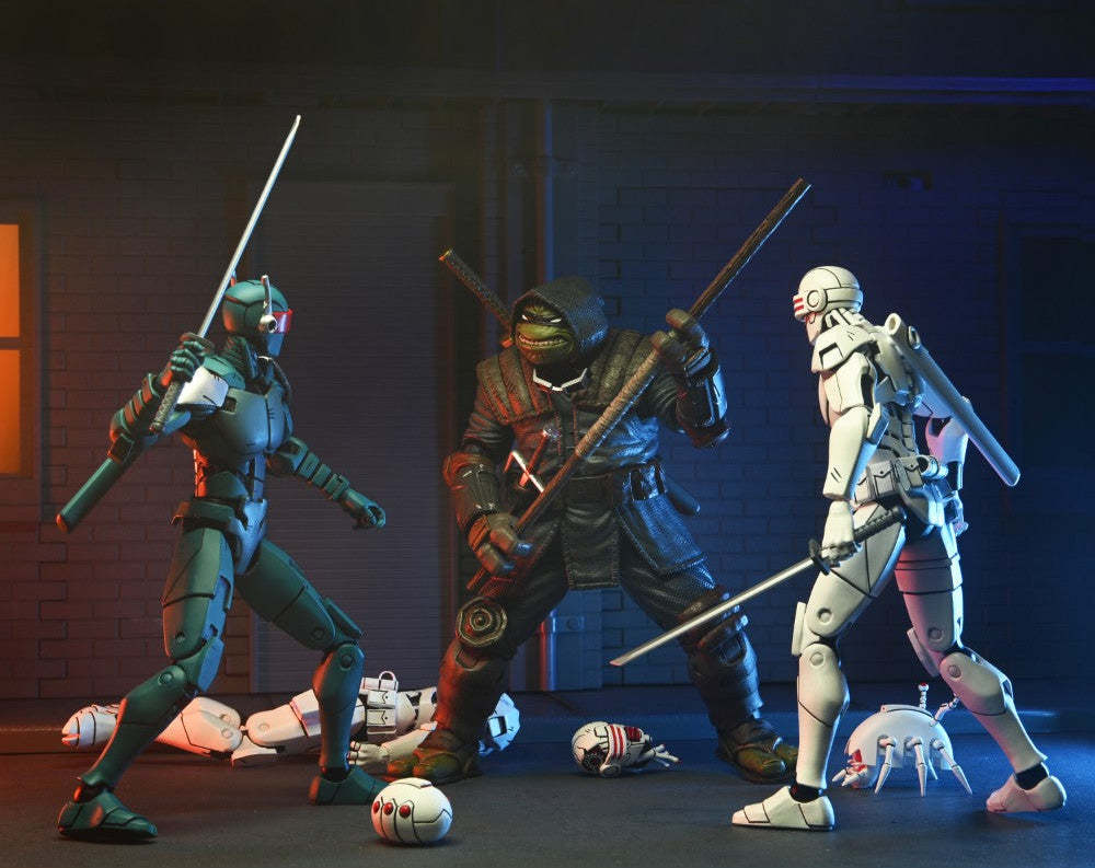 NECA『《忍者龜:最後的浪人》巡邏忍者機器士兵(Synja Patrol Bot)』7 吋可動人偶雙人組合包