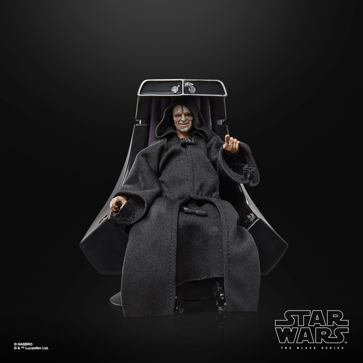 孩之寶 黑標系列 『《星際大戰六部曲：絕地大反攻》 白卜庭皇帝與王座』6 吋可動人偶套組