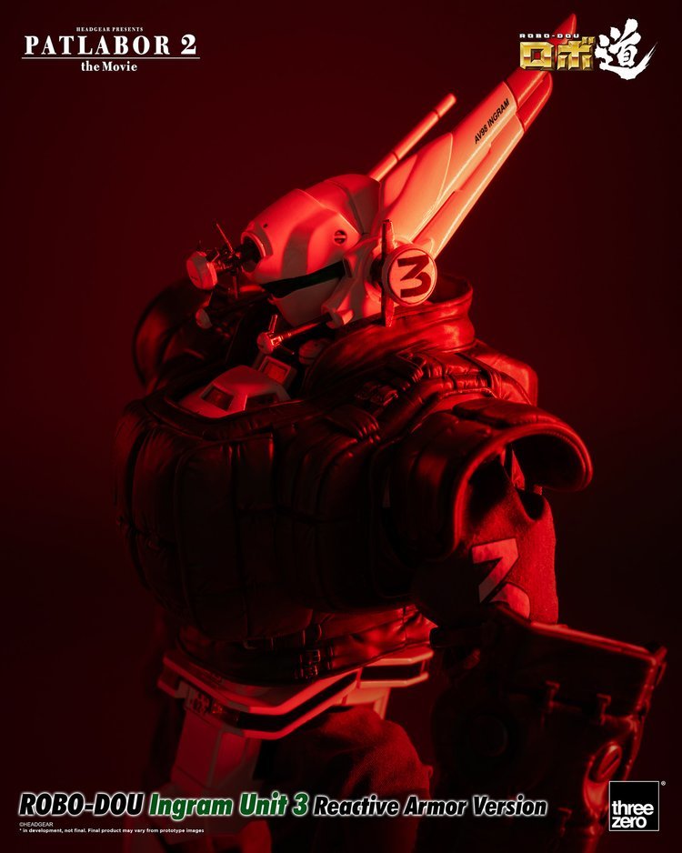 ROBO道『機動警察 英格蘭姆 1 ~ 3 號機 反應裝甲裝備』新規再現劇場版登場反應裝甲規格！