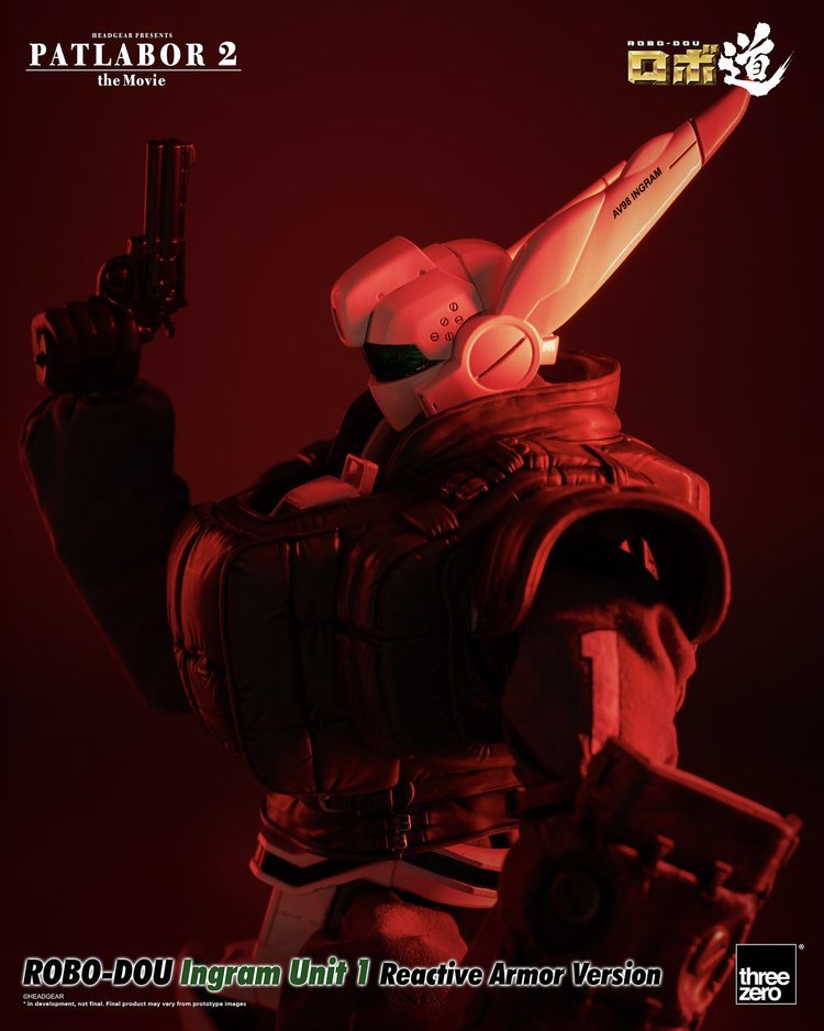 ROBO道『機動警察 英格蘭姆 1 ~ 3 號機 反應裝甲裝備』新規再現劇場版登場反應裝甲規格！