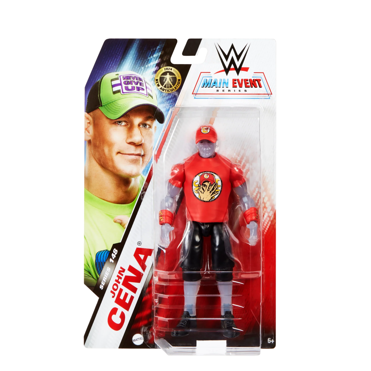 Mattel『WWE Main Event 148 約翰·希南(John Cena)』可動人偶,具體展現那句「你看不見我!」