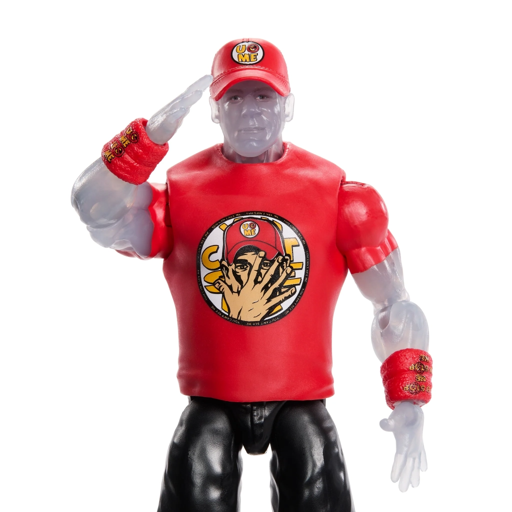 Mattel『WWE Main Event 148 約翰·希南(John Cena)』可動人偶,具體展現那句「你看不見我!」