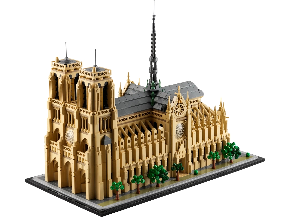 LEGO 21061 建築系列「巴黎聖母院」（Notre-Dame de Paris）絕美玫瑰窗、尖肋骨拱結構再現！