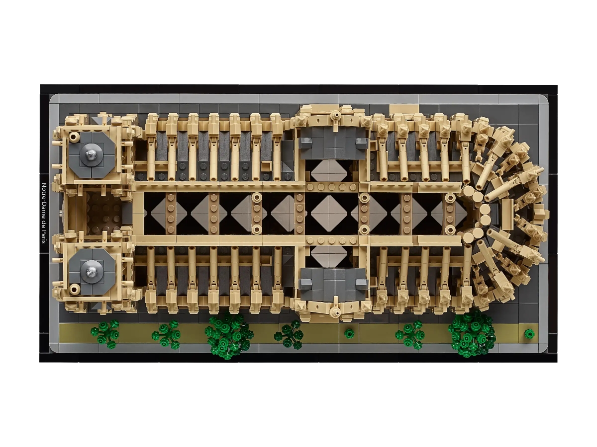 LEGO 21061 建築系列「巴黎聖母院」（Notre-Dame de Paris）絕美玫瑰窗、尖肋骨拱結構再現！