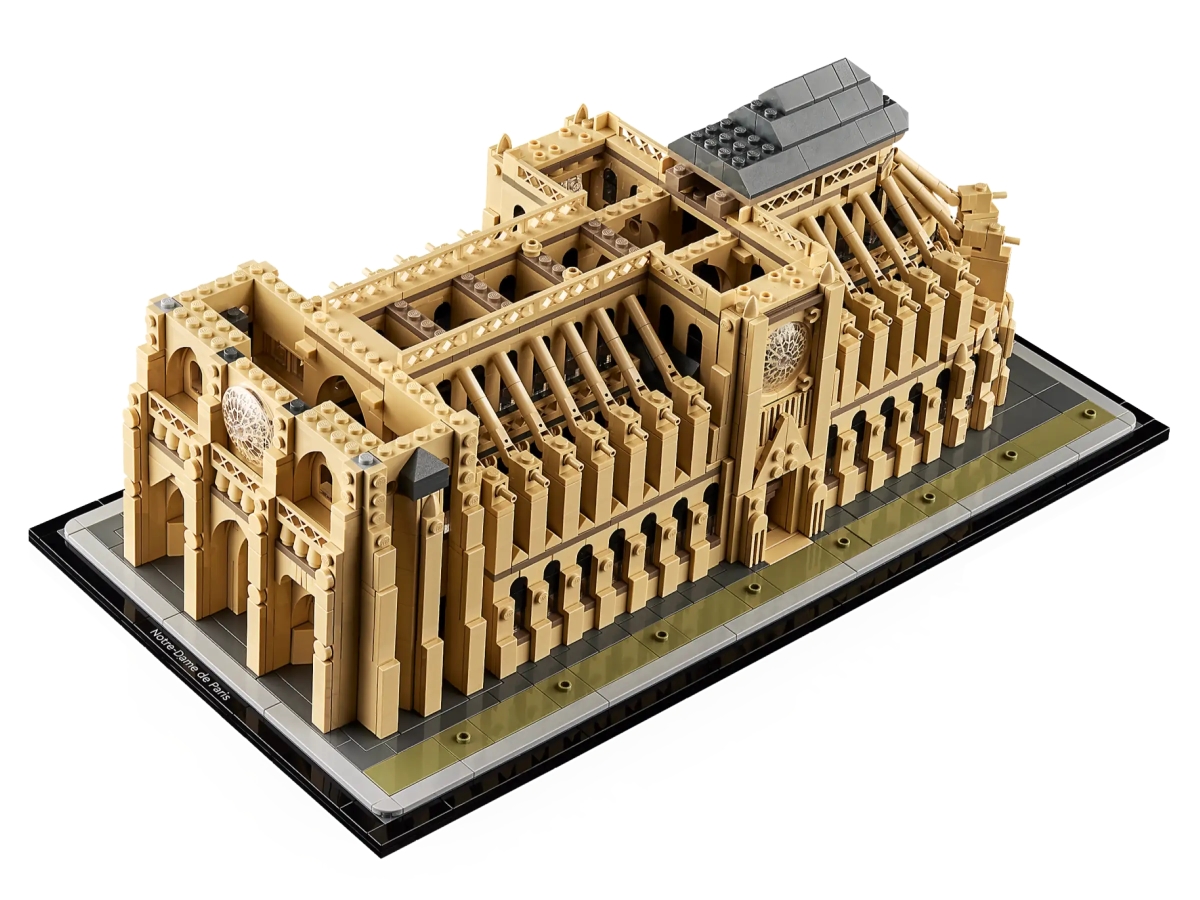 LEGO 21061 建築系列「巴黎聖母院」（Notre-Dame de Paris）絕美玫瑰窗、尖肋骨拱結構再現！