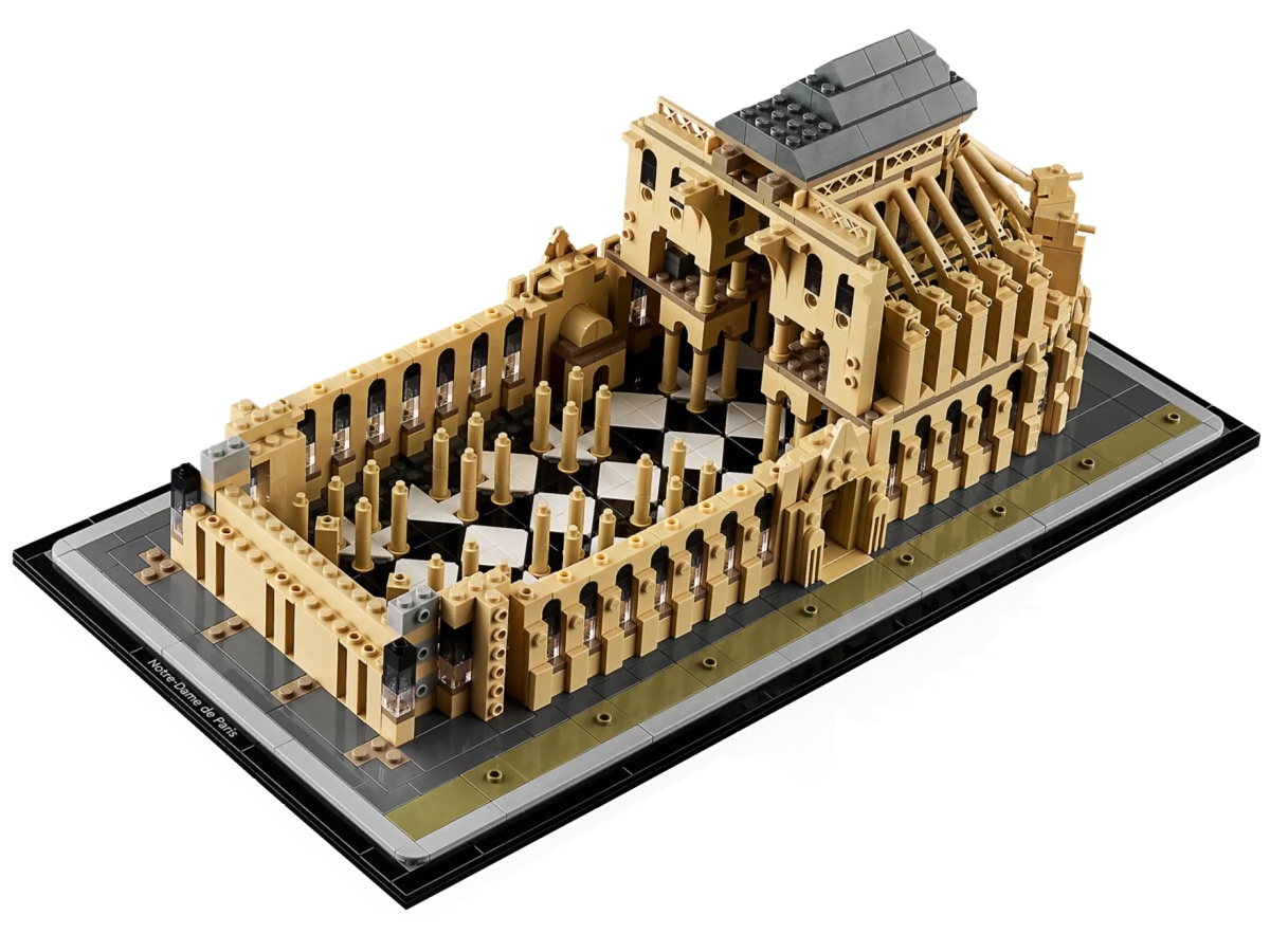 LEGO 21061 建築系列「巴黎聖母院」（Notre-Dame de Paris）絕美玫瑰窗、尖肋骨拱結構再現！