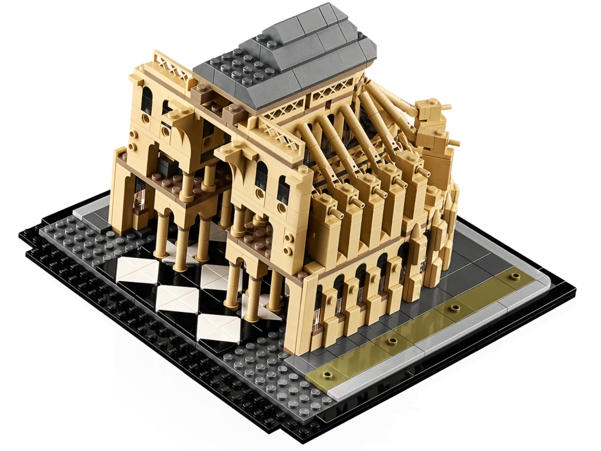 LEGO 21061 建築系列「巴黎聖母院」（Notre-Dame de Paris）絕美玫瑰窗、尖肋骨拱結構再現！