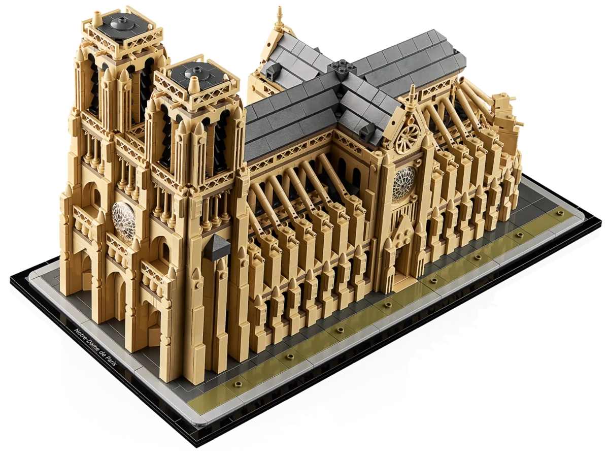LEGO 21061 建築系列「巴黎聖母院」（Notre-Dame de Paris）絕美玫瑰窗、尖肋骨拱結構再現！
