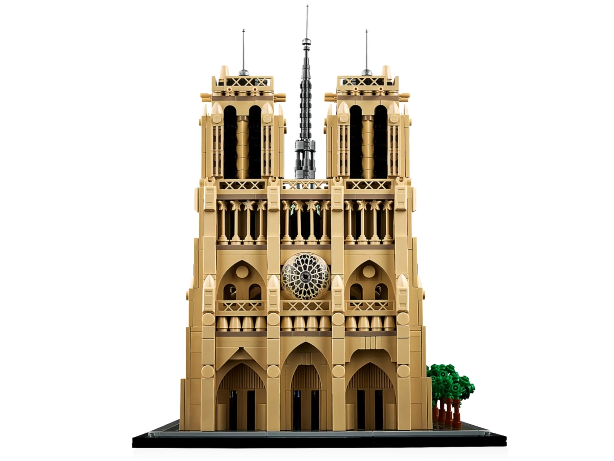 LEGO 21061 建築系列「巴黎聖母院」（Notre-Dame de Paris）絕美玫瑰窗、尖肋骨拱結構再現！