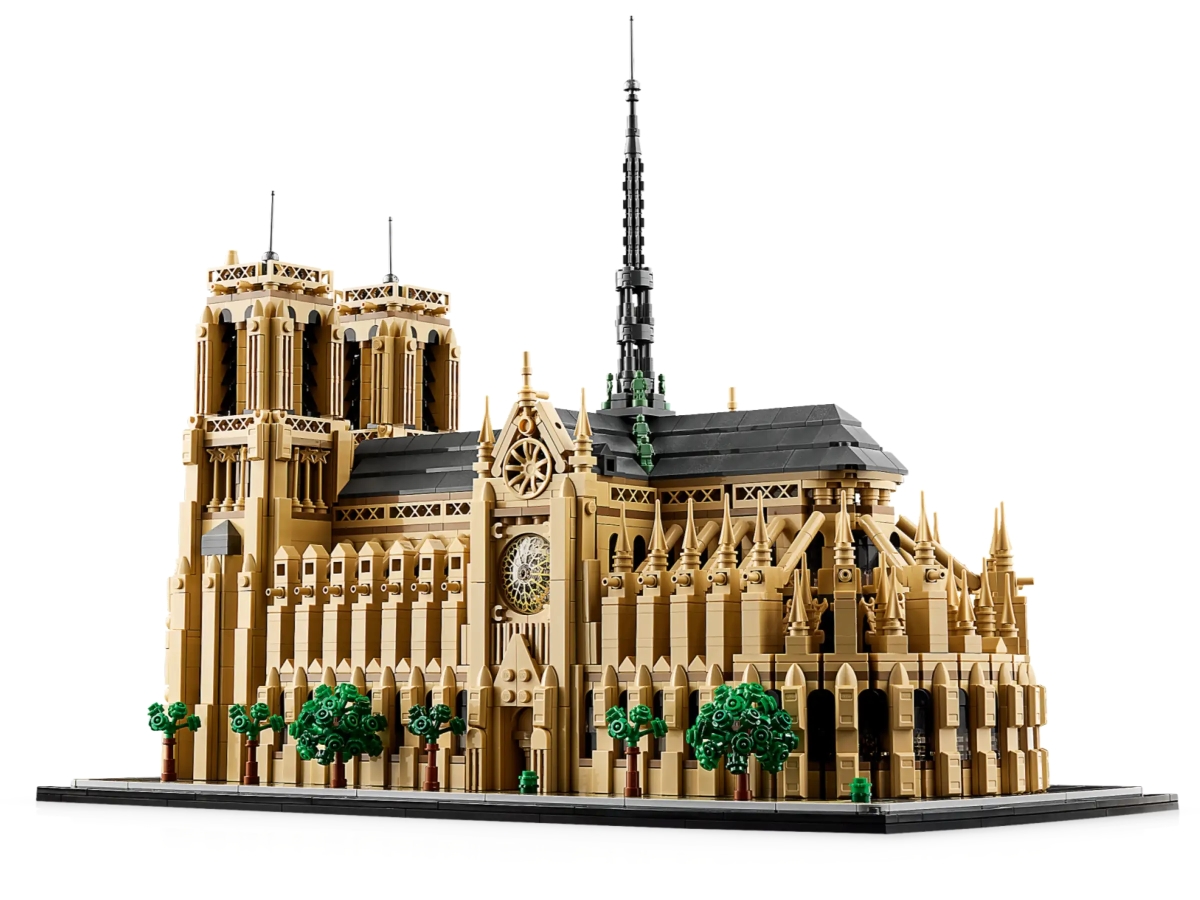 LEGO 21061 建築系列「巴黎聖母院」（Notre-Dame de Paris）絕美玫瑰窗、尖肋骨拱結構再現！