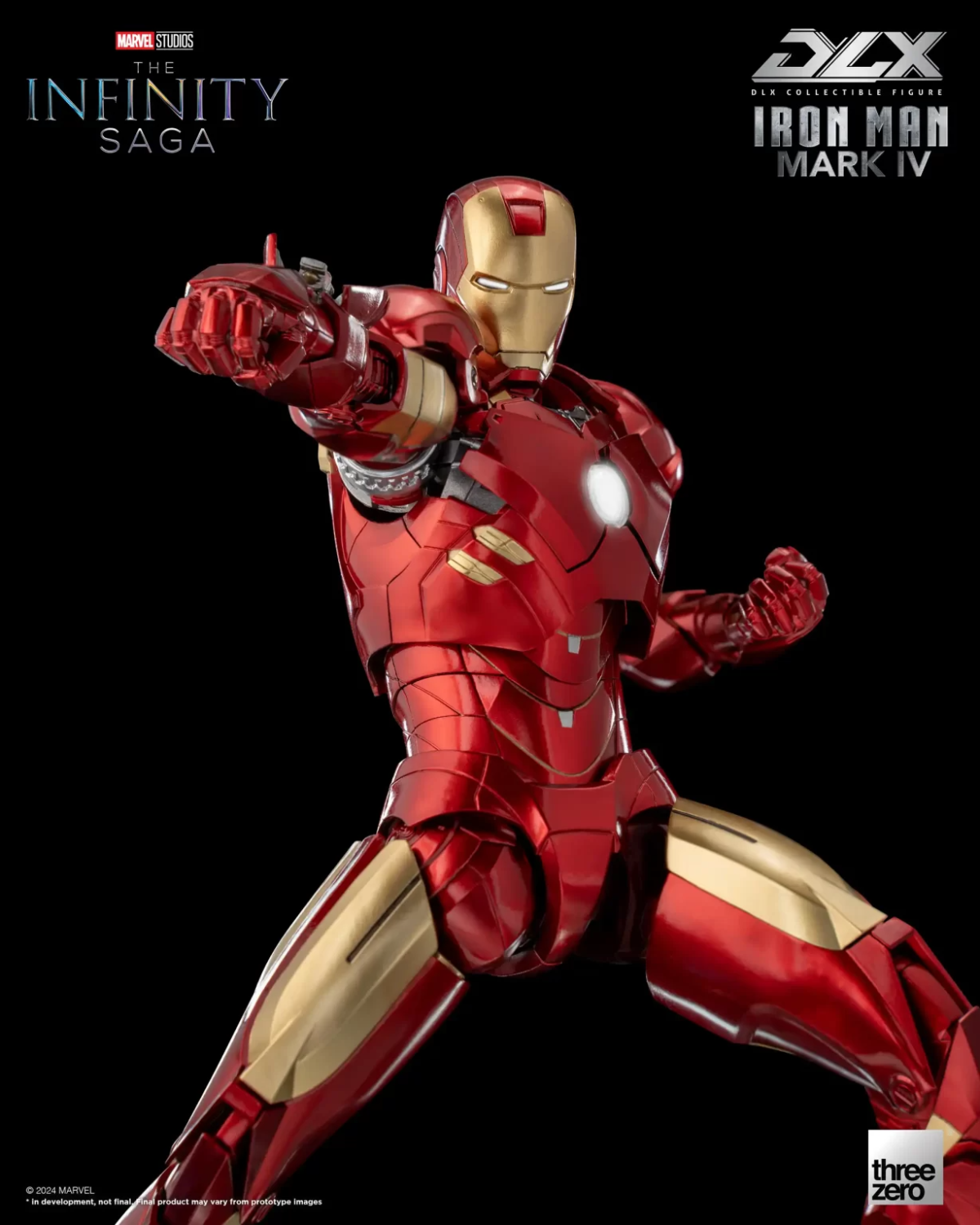 threezero DLX 『《無限傳說》鋼鐵人馬克 4（Iron Man Mark 4）』可動人偶，花花公子降落展覽會場的裝甲登場！