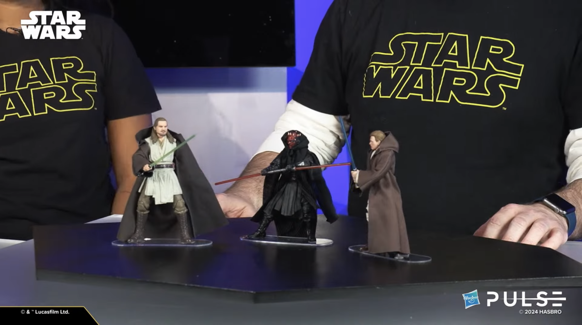 孩之寶 黑標系列『《星際大戰首部曲：威脅潛伏》魁剛·金／達斯·魔／歐比王·肯諾比』6 吋可動人偶套組