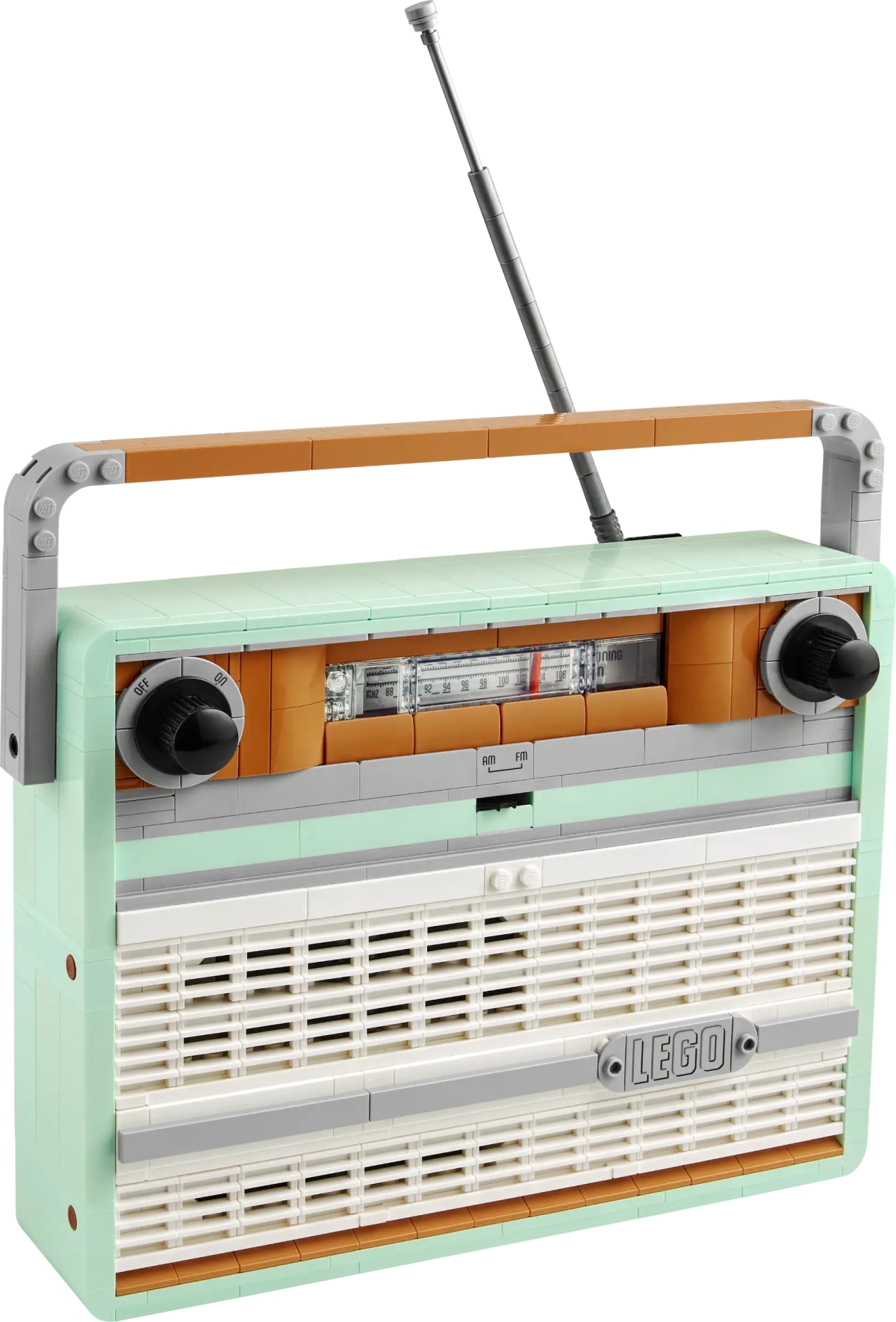 LEGO 10334 Icons 系列「復古收音機」（Retro Radio）不只搭載音效磚塊還能放入手機播音樂！