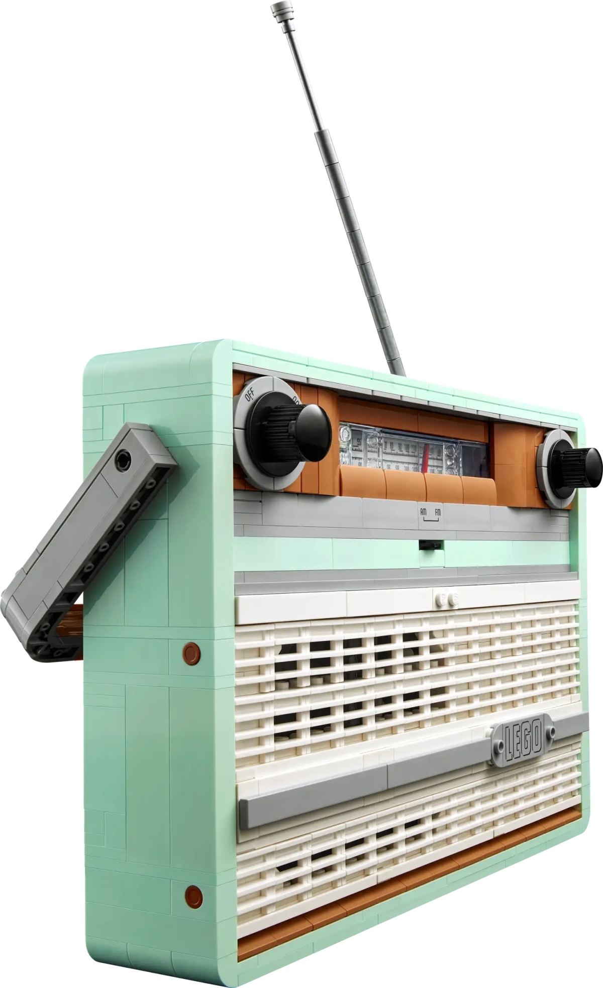 LEGO 10334 Icons 系列「復古收音機」（Retro Radio）不只搭載音效磚塊還能放入手機播音樂！