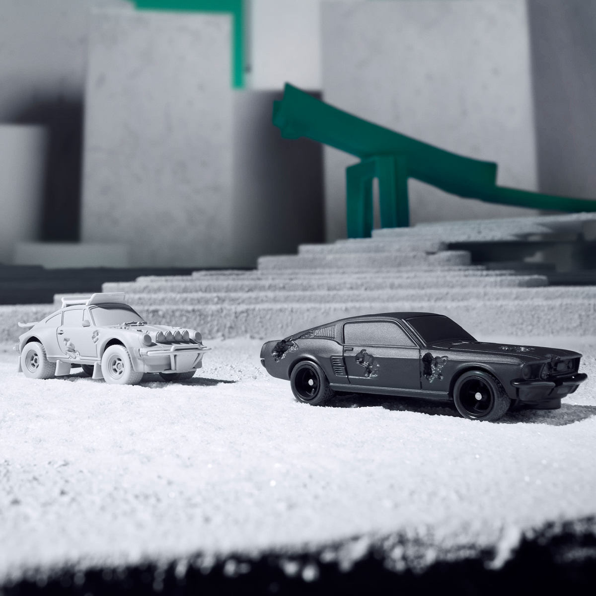 Mattel Creations『風火輪 x Daniel Arsham 第四圈-腐蝕 Mustang/腐蝕 Safari』藝術與經典車款的完美融合再推新作!