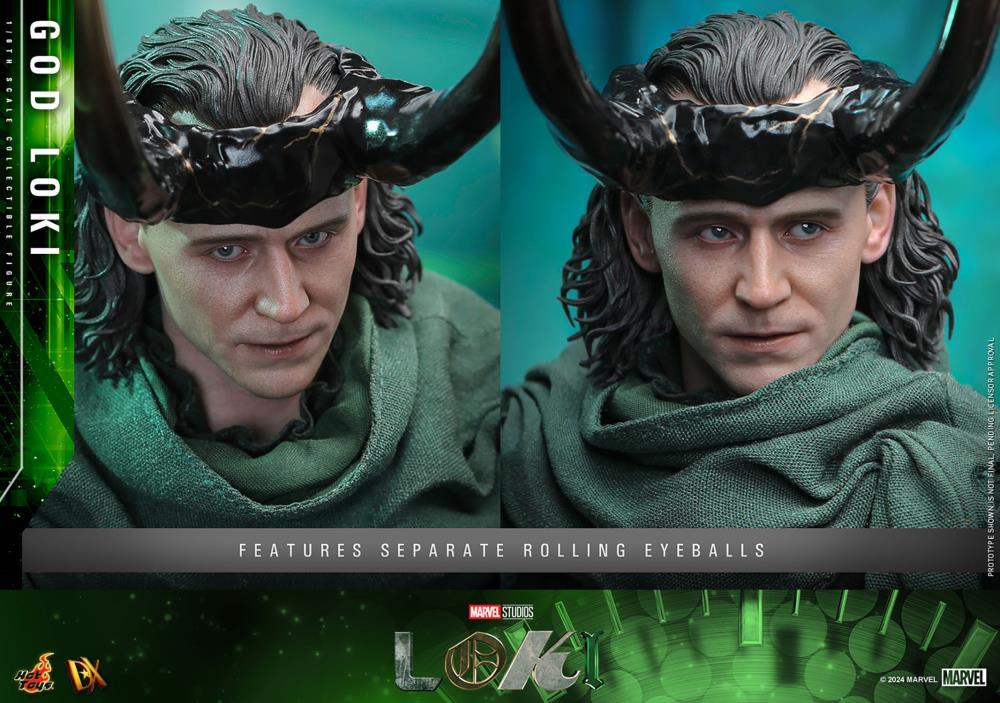 Hot Toys《洛基》神洛基（God Loki）1/6 比例收藏級人偶 手握多元宇宙支線、登上永恆的皇座！