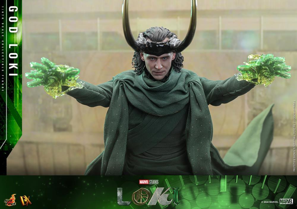 Hot Toys《洛基》神洛基（God Loki）1/6 比例收藏級人偶 手握多元宇宙支線、登上永恆的皇座！