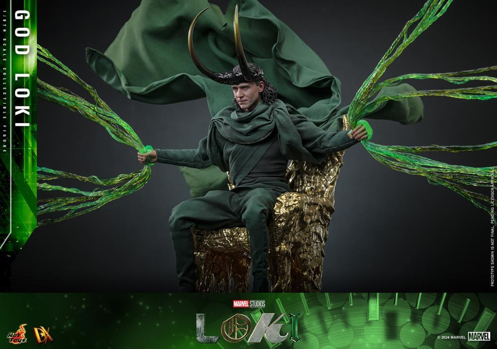 Hot Toys《洛基》神洛基（God Loki）1/6 比例收藏級人偶 手握多元宇宙支線、登上永恆的皇座！