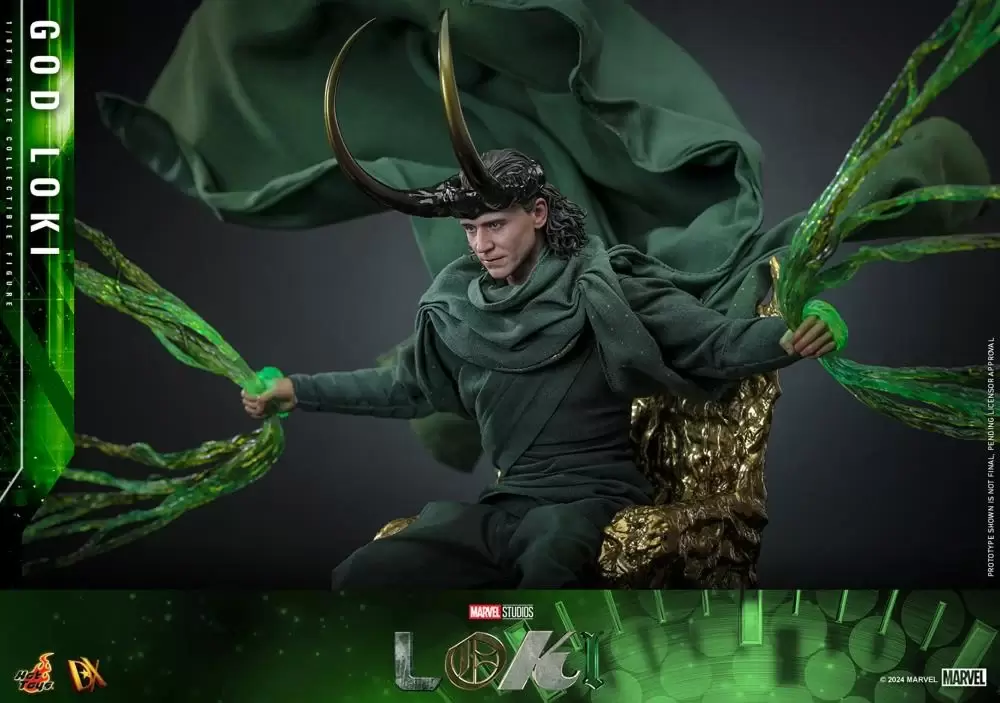 Hot Toys《洛基》神洛基（God Loki）1/6 比例收藏級人偶 手握多元宇宙支線、登上永恆的皇座！
