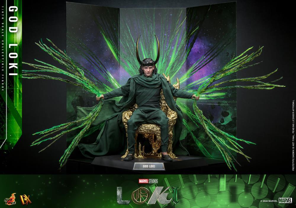 Hot Toys《洛基》神洛基（God Loki）1/6 比例收藏級人偶 手握多元宇宙支線、登上永恆的皇座！