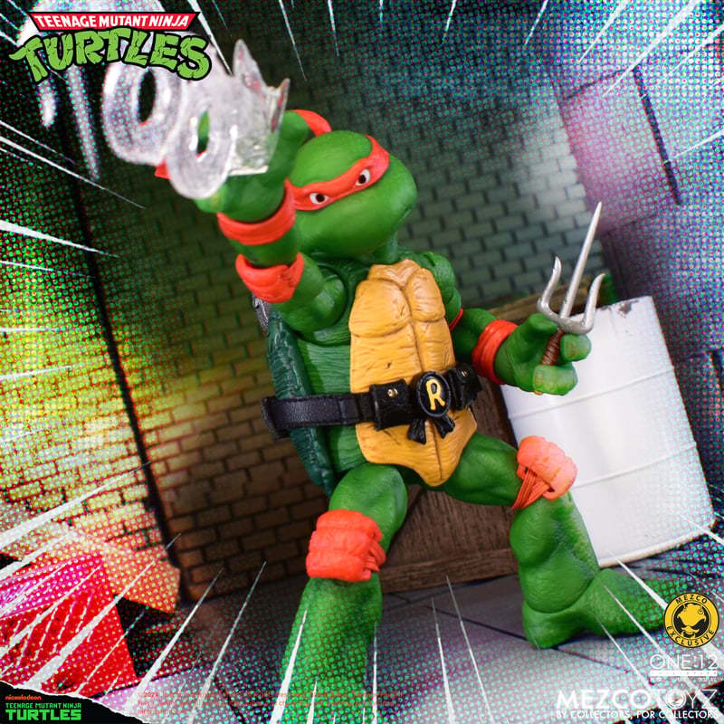 MEZCO TOYZ One:12 Collective『《忍者龜》動畫系列 豪華版』1/12 比例可動人偶套組