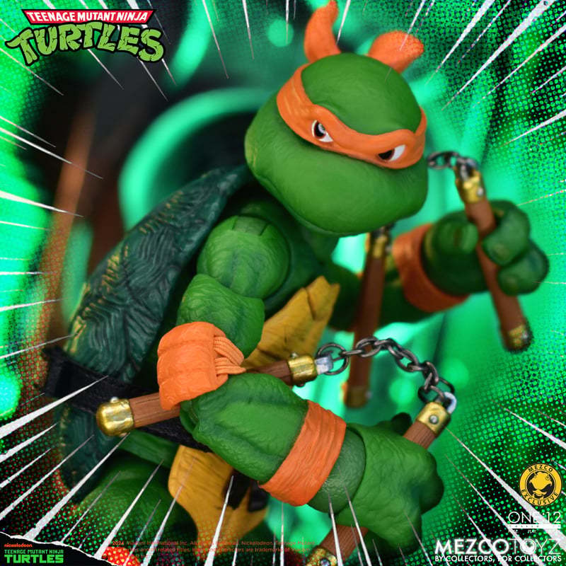 MEZCO TOYZ One:12 Collective『《忍者龜》動畫系列 豪華版』1/12 比例可動人偶套組