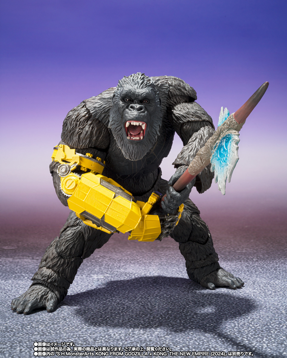 S.H.MonsterArts『哥吉拉與金剛:新帝國 刀疤王』揮舞骨鞭的狂暴姿態!附屬金剛替換手臂