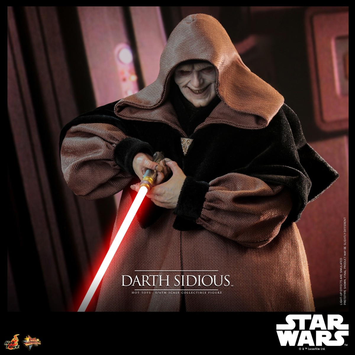 Hot Toys『《星際大戰》達斯·西帝（Darth Sidious）」1/6 比例收藏級人偶，萬惡的西斯大帝回歸！