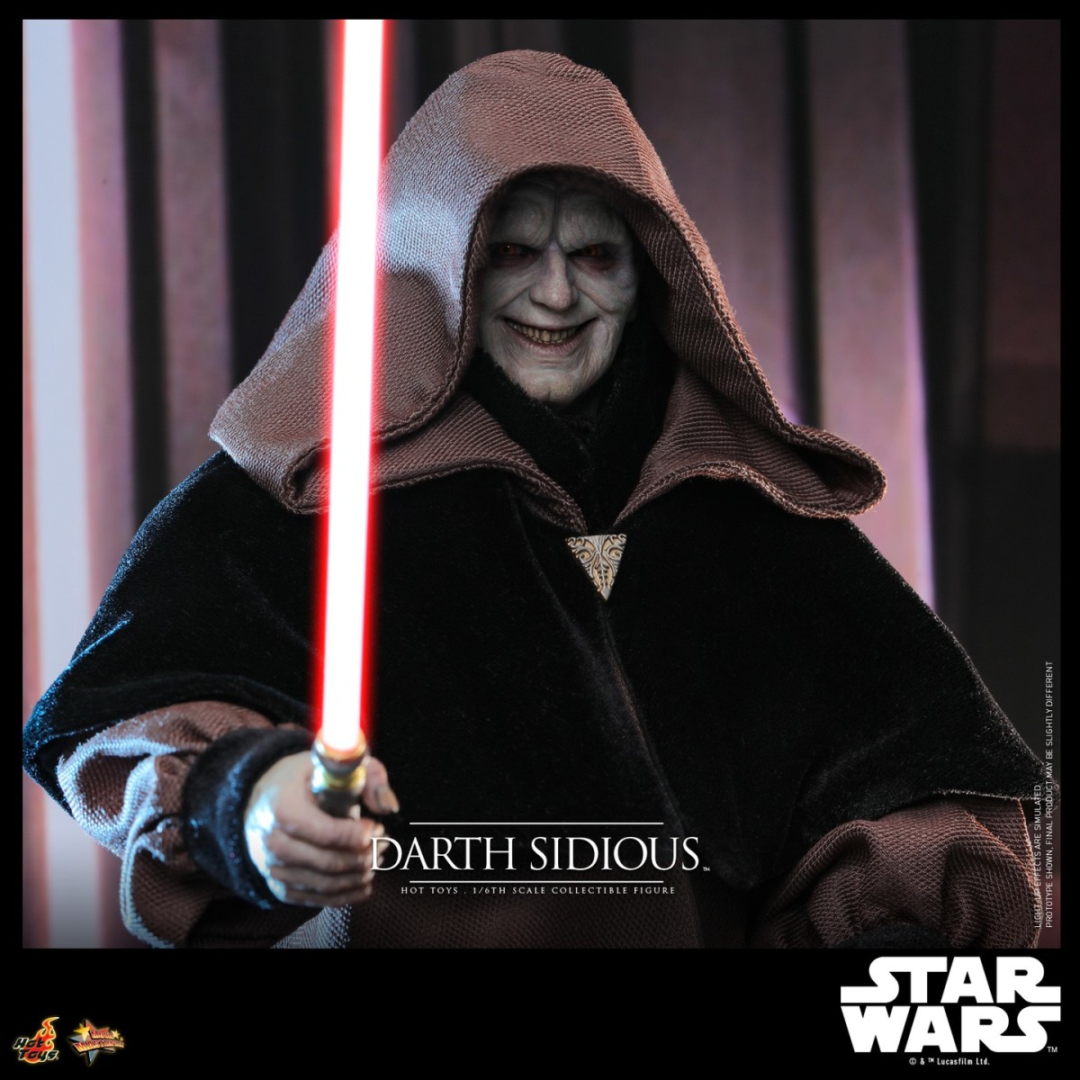 Hot Toys『《星際大戰》達斯·西帝（Darth Sidious）」1/6 比例收藏級人偶，萬惡的西斯大帝回歸！