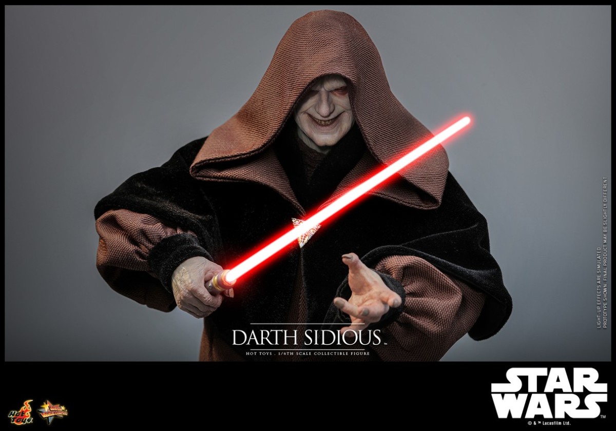 Hot Toys『《星際大戰》達斯·西帝（Darth Sidious）」1/6 比例收藏級人偶，萬惡的西斯大帝回歸！