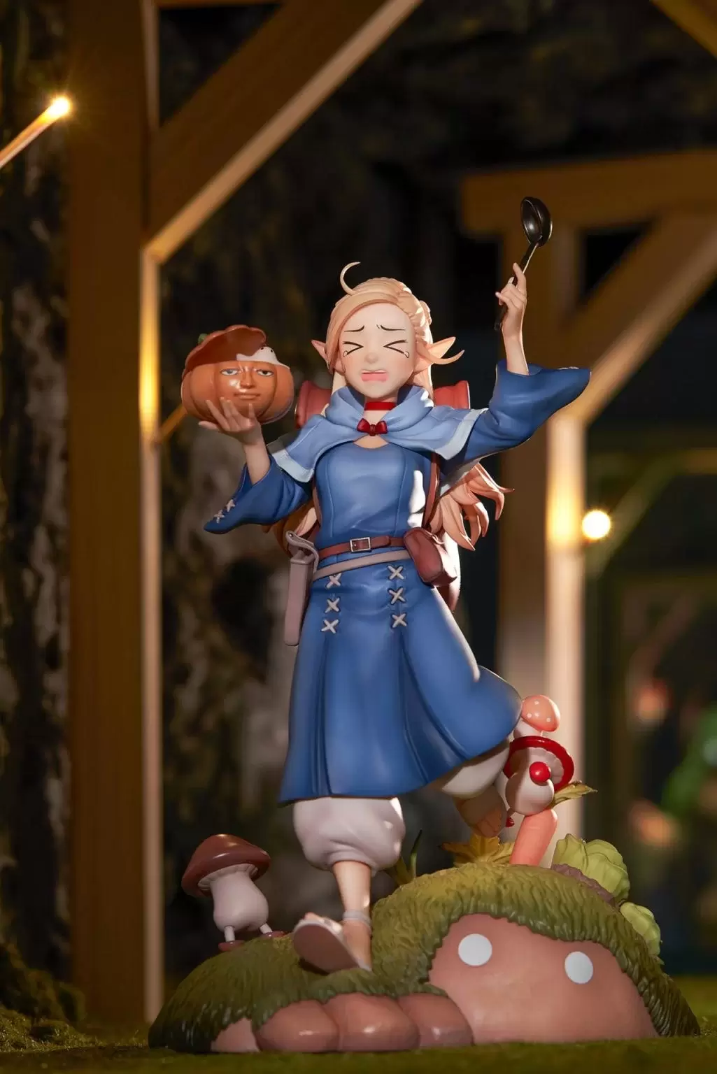 APEX-TOYS『迷宮飯 瑪露希爾』1/7比例模型 還原漫畫封面的慌張姿態~附替換哭哭臉和南瓜湯!