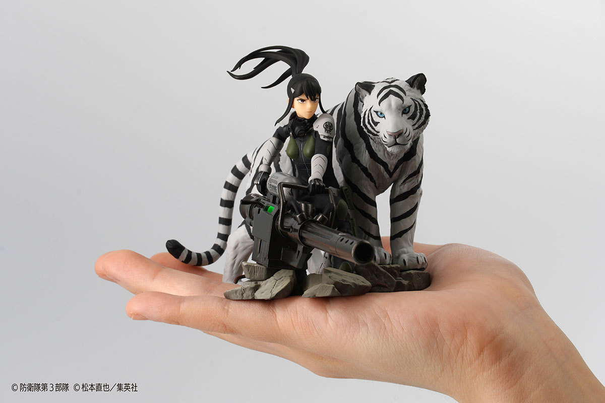 海洋堂『怪獸8號 亞白米娜、四之宮琪歌露』1/18比例塗裝完成品 躍動場景掌上再現！