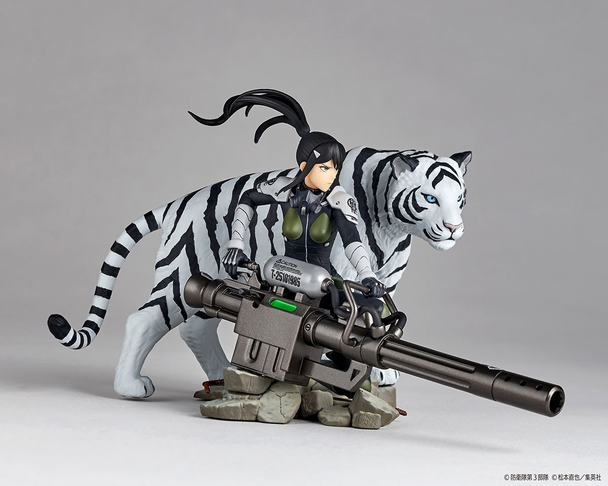 海洋堂『怪獸8號 亞白米娜、四之宮琪歌露』1/18比例塗裝完成品 躍動場景掌上再現！