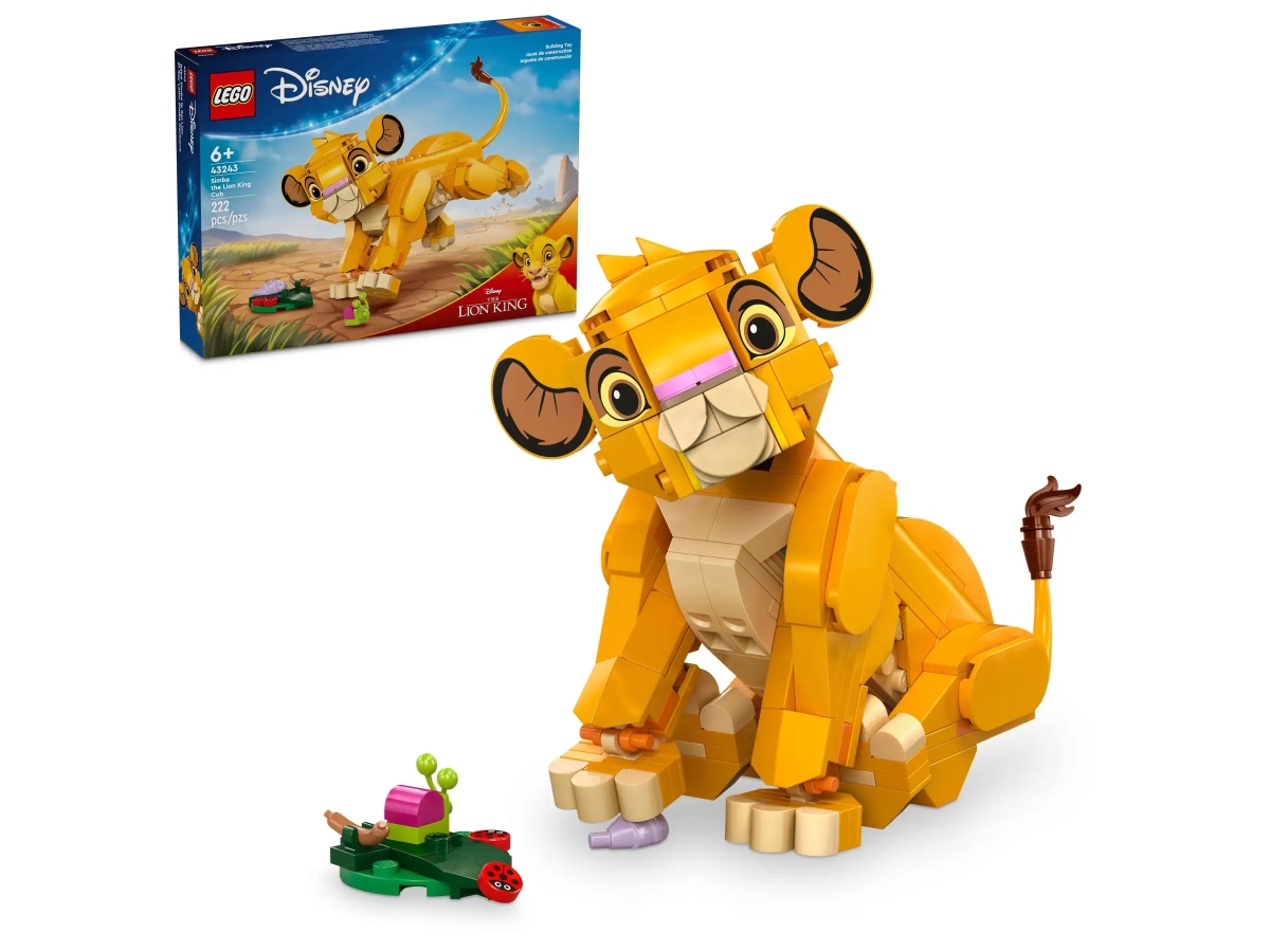 LEGO 43243「幼年獅子王辛巴」、43247「少年獅子王辛巴」靈活可動或專注造型，兩款小獅王等你養！