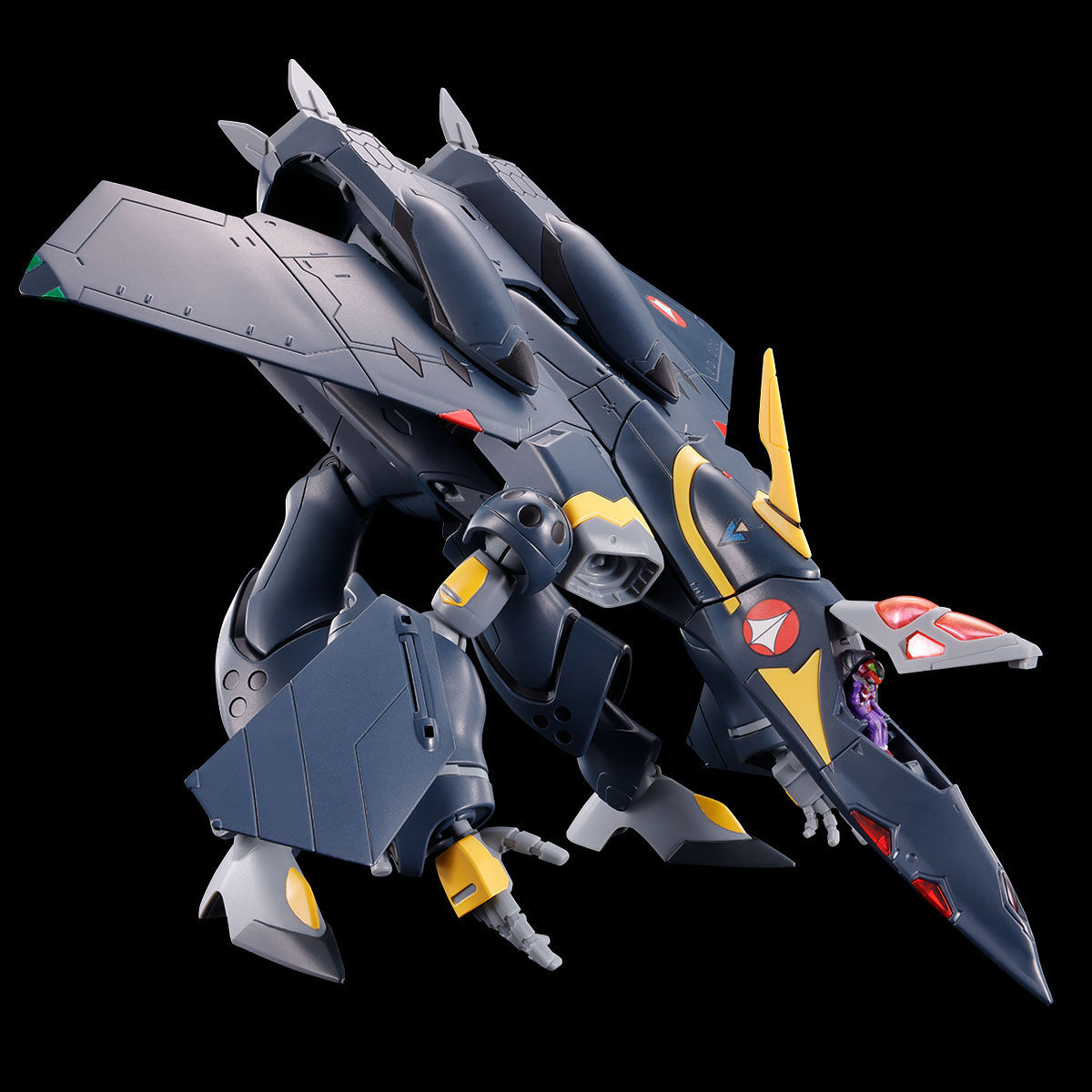 超時空要塞7『HG 1/100 VF-22S 雨燕II(卡姆林·木崎機)』新規再現帥氣漆黑造型、兼具三變形形態與靈活可動！