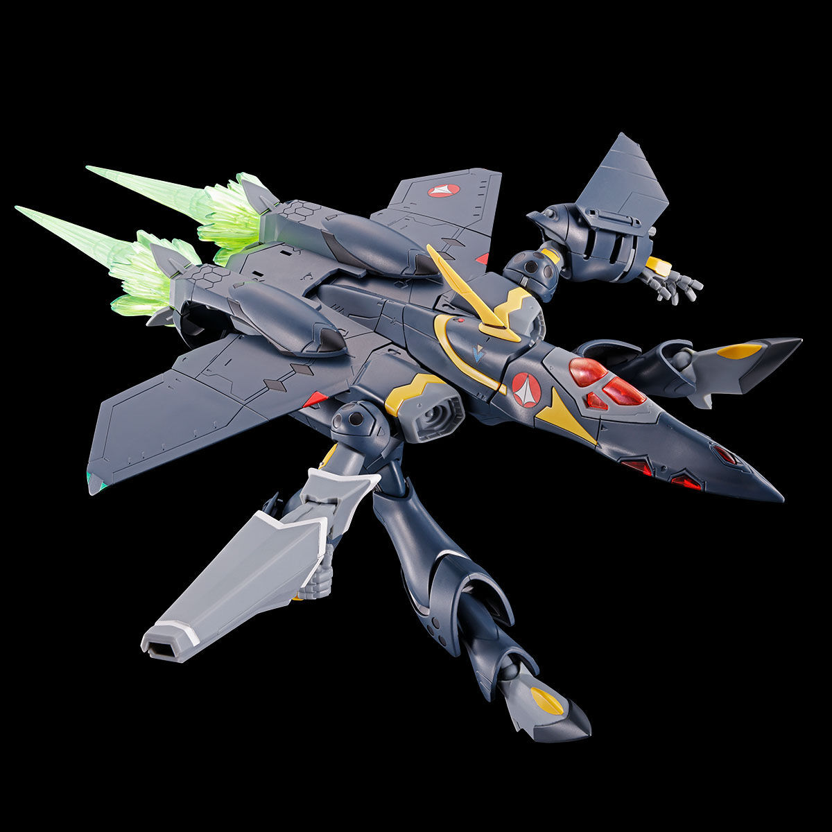 超時空要塞7『HG 1/100 VF-22S 雨燕II(卡姆林·木崎機)』新規再現帥氣漆黑造型、兼具三變形形態與靈活可動！