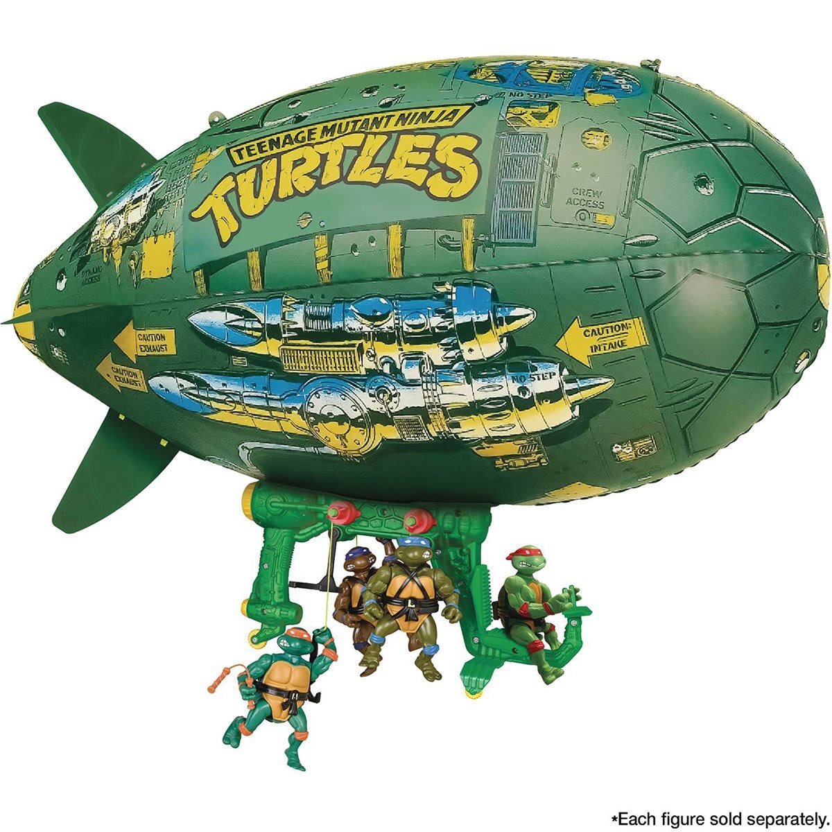 Playmates『《忍者龜》經典烏龜飛船（Turtle Blimp Vehicle）』載具模型，烏龜英雄們的經典載具再度回歸！