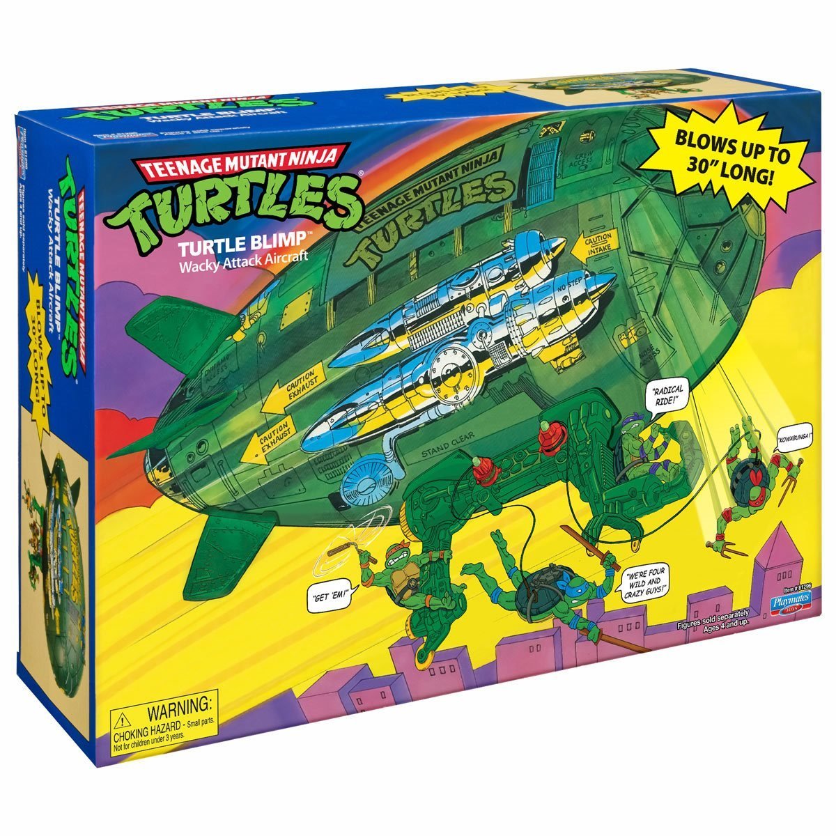 Playmates『《忍者龜》經典烏龜飛船(Turtle Blimp Vehicle)』載具模型,烏龜英雄們的經典載具再度回歸!