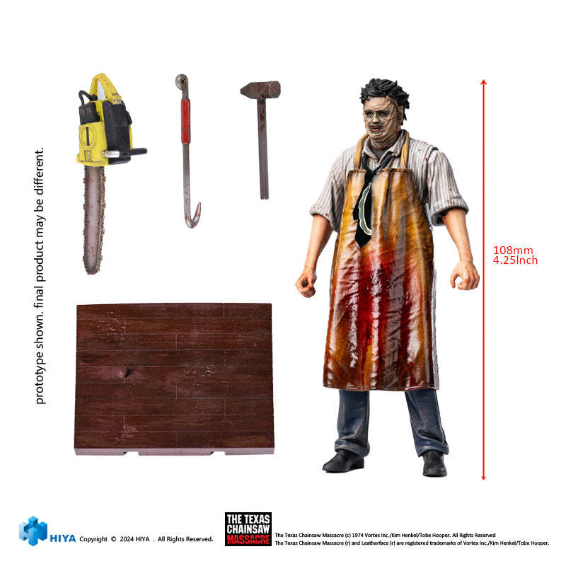 HIYA TOYS『《德州電鋸殺人狂》皮臉(LeatherFace)』1/18 比例可動人偶,讓人沉浸在顫抖氛圍中的殺人狂魔現身!