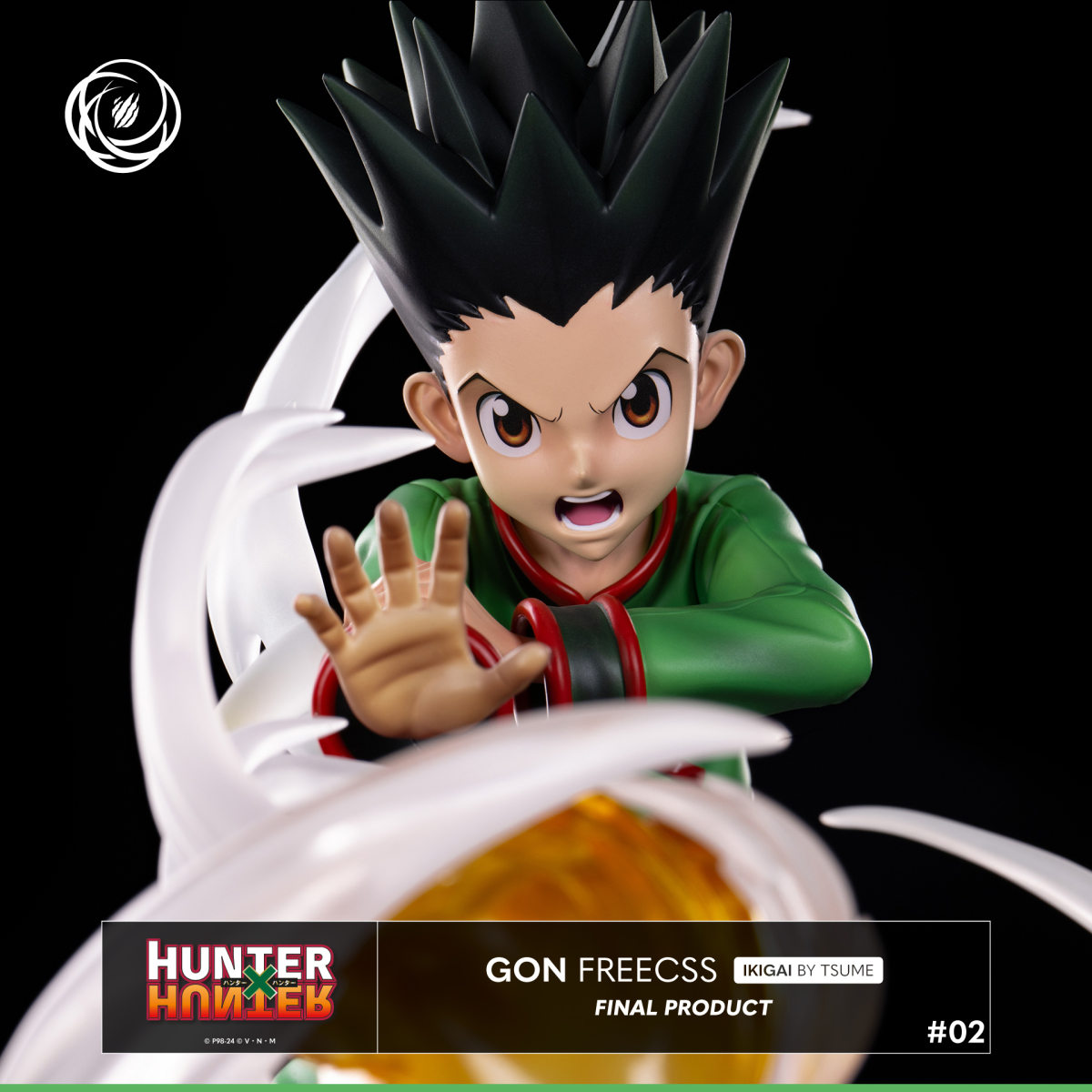 TSUME ART IKIGAI《HUNTER×HUNTER》小傑·富力士(GON FREECSS)1/6 比例全身雕像 剪刀、石頭、布!