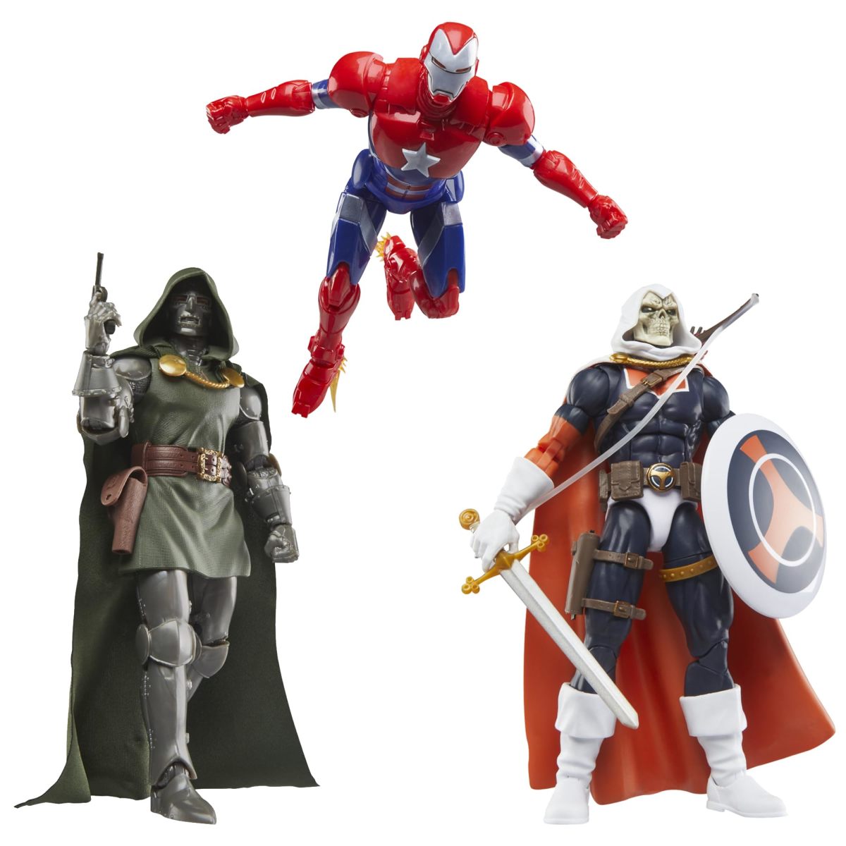 孩之寶 Amazon 限定 『Marvel Legends 陰謀集團(The Cabal):模仿大師/鋼鐵愛國者/末日博士 85 週年紀念版』6 吋可動人偶套組