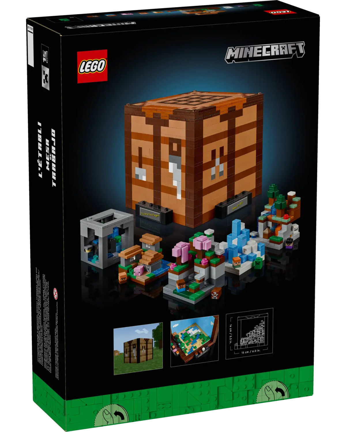 LEGO 21265《Minecraft》工作台（The Crafting Table）在麥塊世界中合成工具的超重要物品樂高化！
